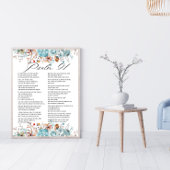 Psalm 91 Bijbel Schrift Bloemen Poster
