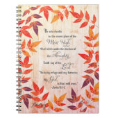 Psalm 91 Bijbel Verse Personalized Prayer Journal Notitieboek (Voorkant)