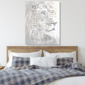 Psalm 91 Bijbel verses Lion Head Christelijk Canvas Afdruk (Insitu (Slaapkamer))