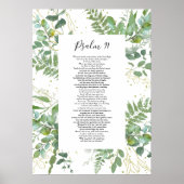 Psalm 91 Bijbelcitaatscripts Eucalyptus Poster (Voorkant)