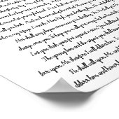 Psalm 91 Bijbeldecor Christelijke kunst Poster (Hoek)