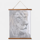 Psalm 91 Bijbelkunstleder Christelijk hout Hangend Wandkleed (Voorkant)