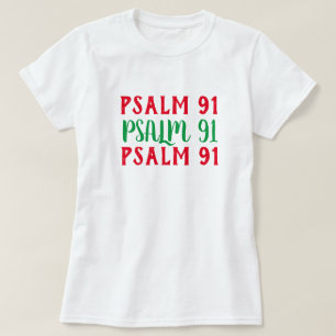Psalm 91 Bijbelscripts Meisjes Christelijk T-shirt