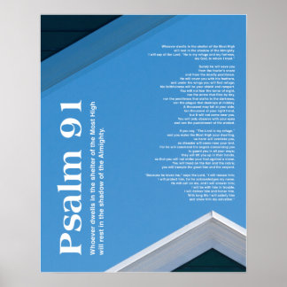 Psalm 91 Bijbelse geschenken voor geschriften Poster