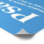 Psalm 91 Bijbelse geschenken voor geschriften Poster (Hoek)