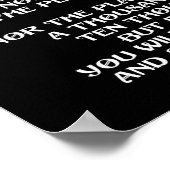 psalm 91 Bijbelse quote engelen Religieuze kunst Poster (Hoek)