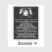 psalm 91 Bijbelse quote engelen Religieuze kunst Sticker (Vel)