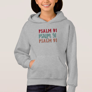 Psalm 91 Bijbeltekst Meisjes Christelijk T-shirt H