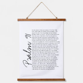 Psalm 91 Bijbeltekst wanddecoratie Minimalistische Hangend Wandkleed