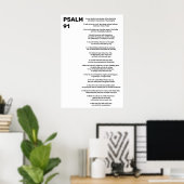 Psalm 91 Bijbelvers Christelijke Schrift Poster (Thuiskantoor)