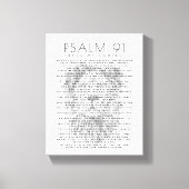 Psalm 91 Bijbelversen over mijn gezinshoofd Canvas Afdruk (Voorkant)