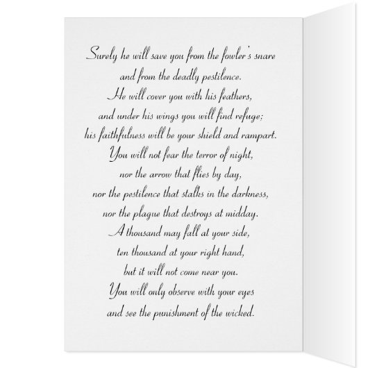Psalm 91, Bluebells folded card (Binnen (Links))