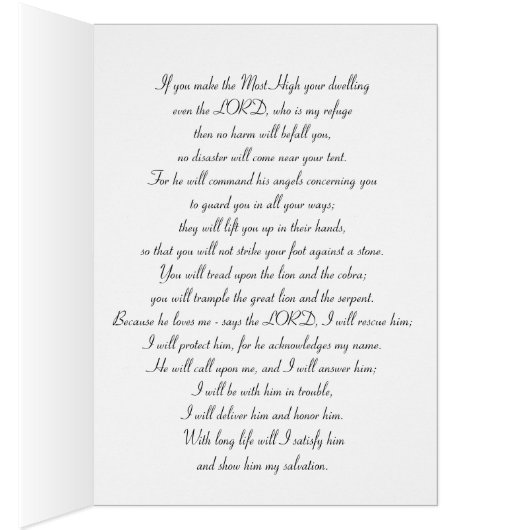 Psalm 91, Bluebells folded card (Binnen (Rechts))