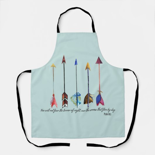 Psalm 91 Boho Arrows Schort (Voorkant)