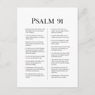 Psalm 91 briefkaart