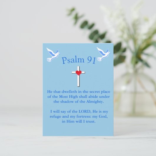 psalm 91 briefkaart (Staand voorkant)