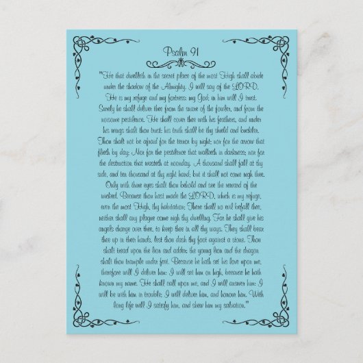 Psalm 91 Briefkaart (Voorkant)
