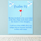 psalm 91 canvas afdruk (Insitu (Houten vloer))