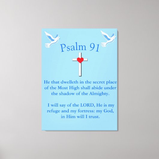 psalm 91 canvas afdruk (Voorkant)
