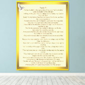 psalm 91 canvas afdruk (Insitu (Houten vloer))