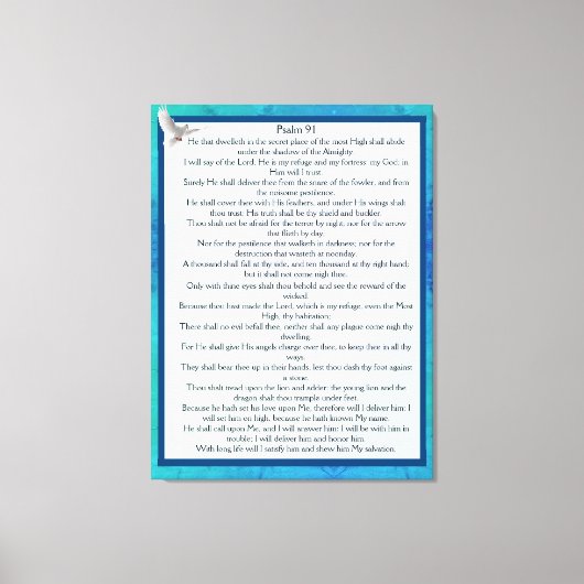 psalm 91 canvas afdruk (Voorkant)