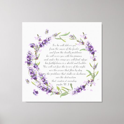 Psalm 91 canvasafdruk canvas afdruk (Voorkant)