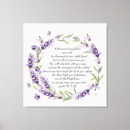 Psalm 91 canvasprint canvas afdruk (Voorkant)