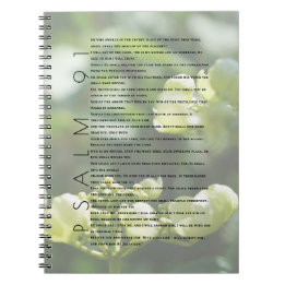 Psalm 91 Christelijk Art Floral Journal Notitieboek