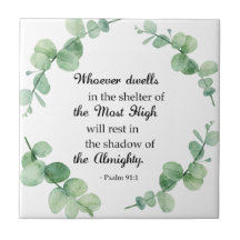Psalm 91 christelijk geloof eucalyptus krans Bijbe