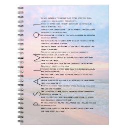Psalm 91 Christelijk Journal Beach Ocean Waves Notitieboek
