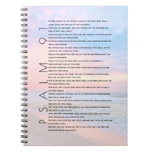 Psalm 91 Christelijk Journal Beach Ocean Waves Notitieboek