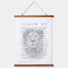 Psalm 91 Christelijk met schuifwiel Hangend Wandkleed