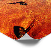 Psalm 91, Christelijk poster met zeegolven en zand (Hoek)