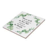 Psalm 91 Christelijke eucalyptusbaatbaars Tegeltje (Zijkant)