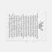 Psalm 91 Christelijke vormgeving van de bijbel Fleece Deken (Voorkant (Horizontaal))