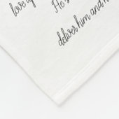 Psalm 91 Christelijke vormgeving van de bijbel Fleece Deken (Hoek)