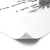 Psalm 91 Christelijke witte en zwarte adelaar Poster (Hoek)