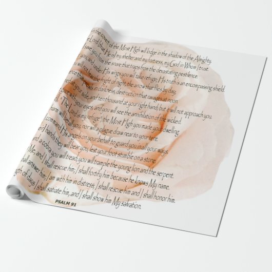 Psalm 91 De Heer is mijn toevlucht Cadeaupapier (Uitgerold)
