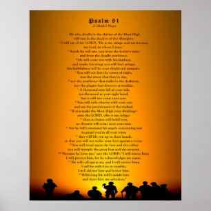 Psalm 91 - Een gebedje van de soldaat Poster