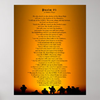 Psalm 91 - Een gebedje van de soldaat Poster