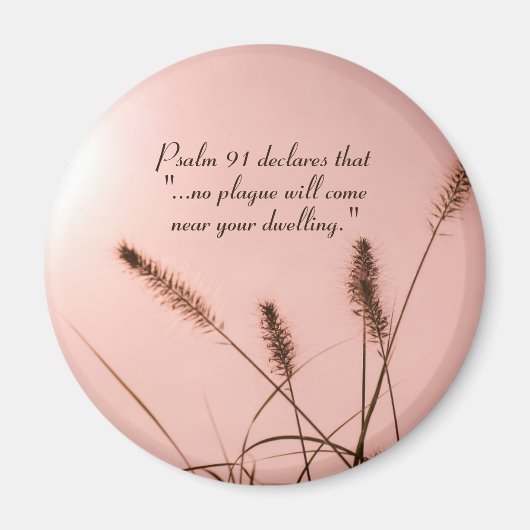 Psalm 91 Er komt geen pest bij uw woning Magneet (Voorkant)
