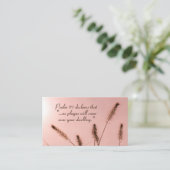 Psalm 91 Er komt geen pest bij uw woning Visitekaartje (Staand voorkant)