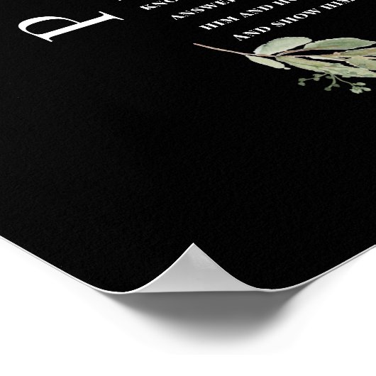 Psalm 91 Eucalyptus Leaves Bible Verses Poster (Hoek)