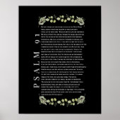 Psalm 91 Eucalyptus Leaves Bible Verses Poster (Voorkant)