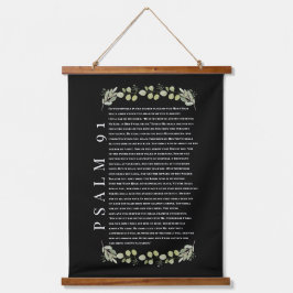 Psalm 91 Eucalyptus Leaves Bible Verses Scroll Han Hangend Wandkleed