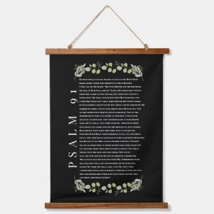 Psalm 91 Eucalyptus Leaves Bible Verses Scroll Han Hangend Wandkleed
