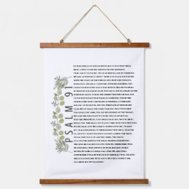 Psalm 91 Eucalyptus Leaves Bijbelversen Christelij Hangend Wandkleed