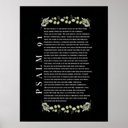 Psalm 91 Eucalyptusbladeren Bijbelverzen Poster