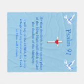 psalm 91 fleece deken (Voorkant (Horizontaal))