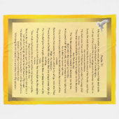 psalm 91 fleece deken (Voorkant (Horizontaal))